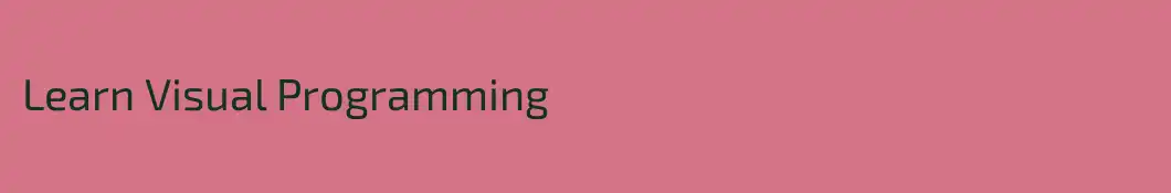Learn Visual Programming